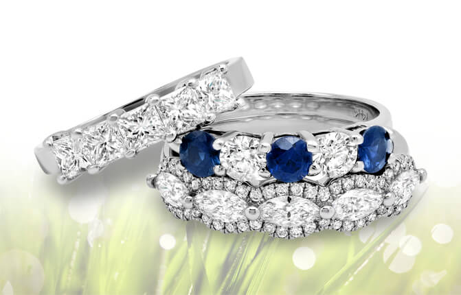Five Stone Wedding Rings