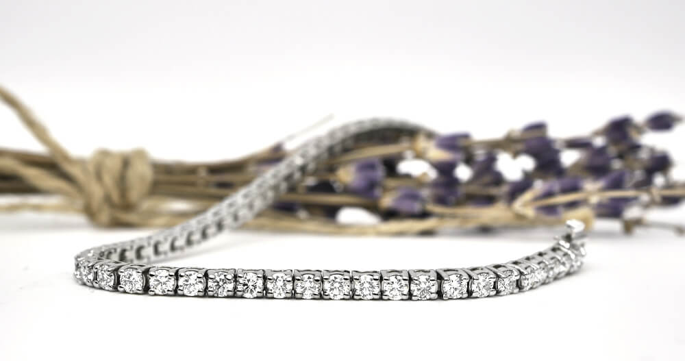 Lab Grown Diamond Tennis Bracelets