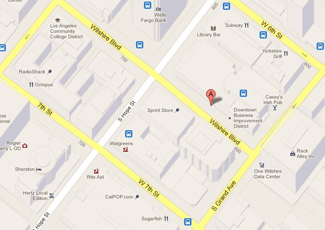 Map of 611 Wilshire Blvd., Ste. 802, Los Angeles, CA 90017